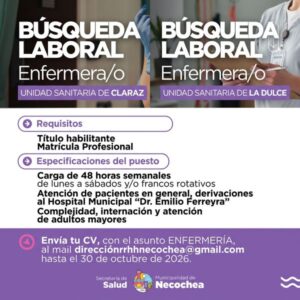 busqueda laboral enfermeria